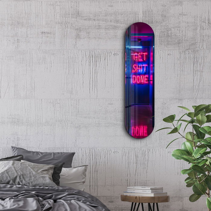 Wallity Get $hit Done Pintura Decorativa de Vidrio Templado Multicolor Wallity Get $hit Done Pintura Decorativa de Vidrio Templado Multicolor